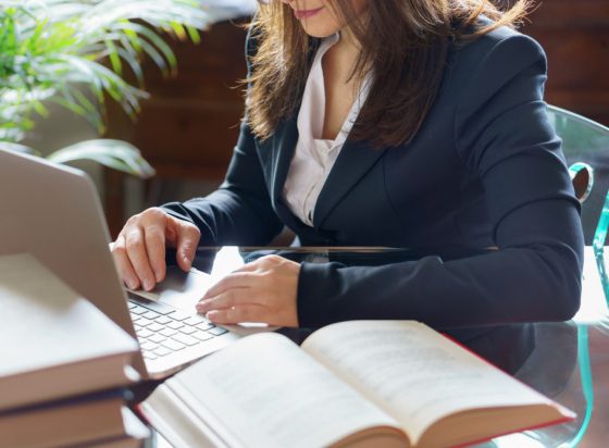 Woman With Laptop — Fair Work Advocates in Queensland, Australia